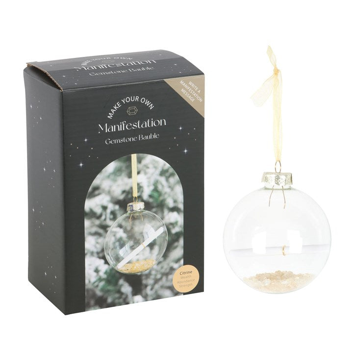 Citrine Manifestation Christmas Bauble Kit 🇬🇧