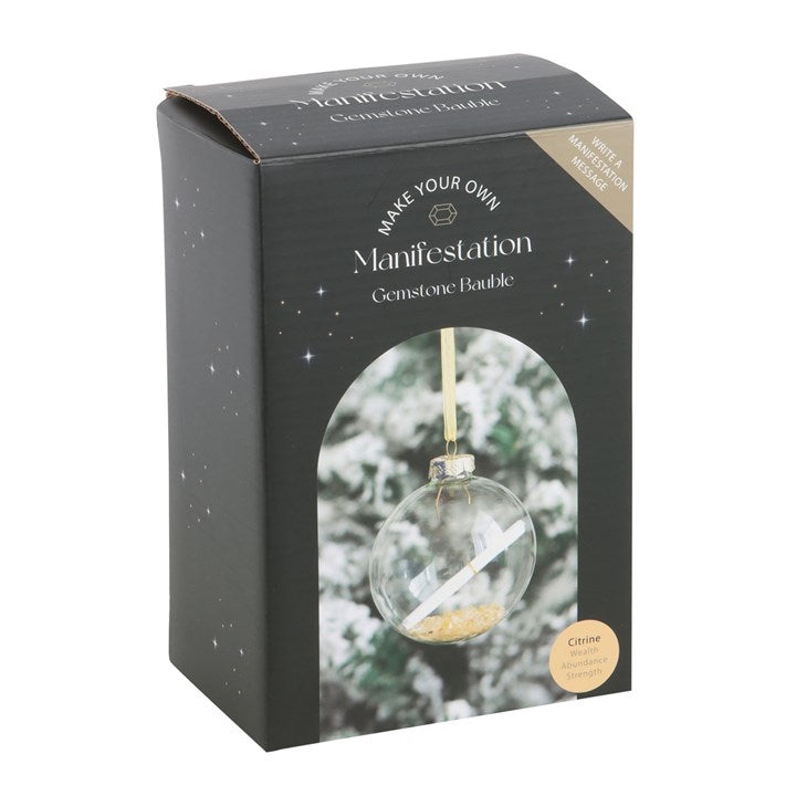 Citrine Manifestation Christmas Bauble Kit 🇬🇧