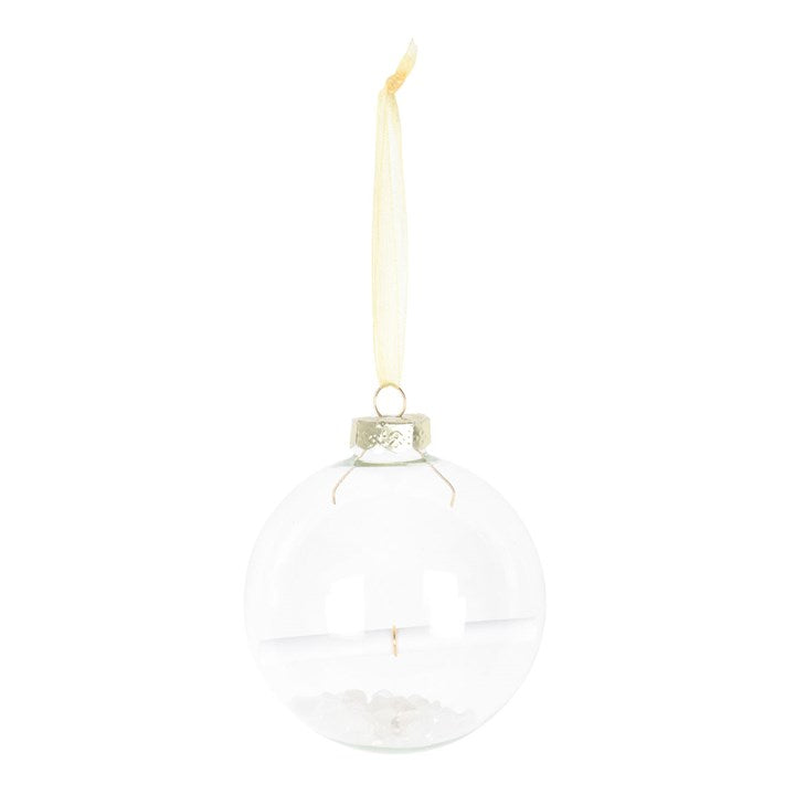 Clear Quartz Manifestation Christmas Bauble Kit 🇬🇧