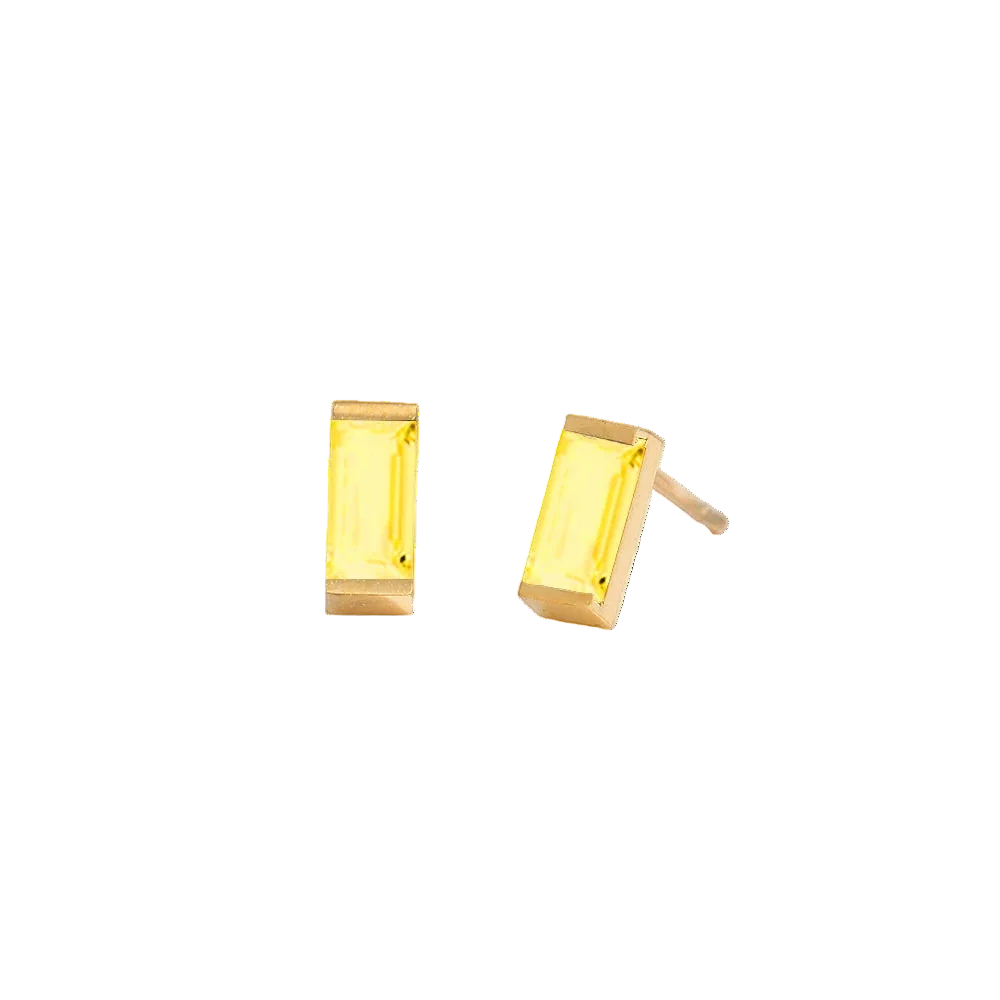 Rectangle Birthstone Earrings 🇬🇧