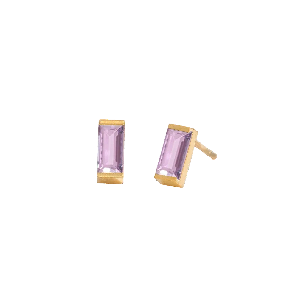 Rectangle Birthstone Earrings 🇬🇧