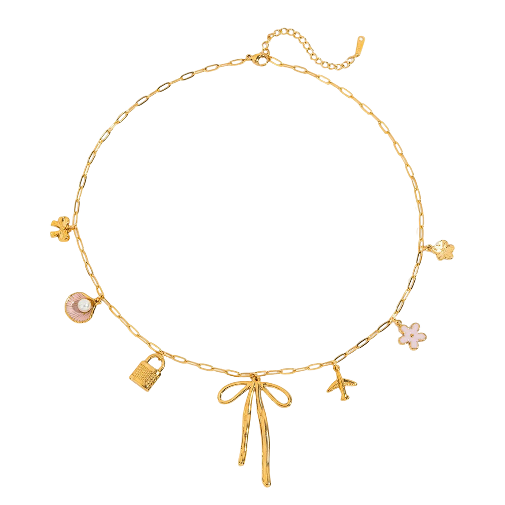 Charm Bow Necklace 🇬🇧