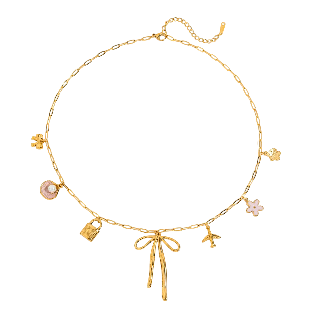 Charm Bow Necklace 🇬🇧