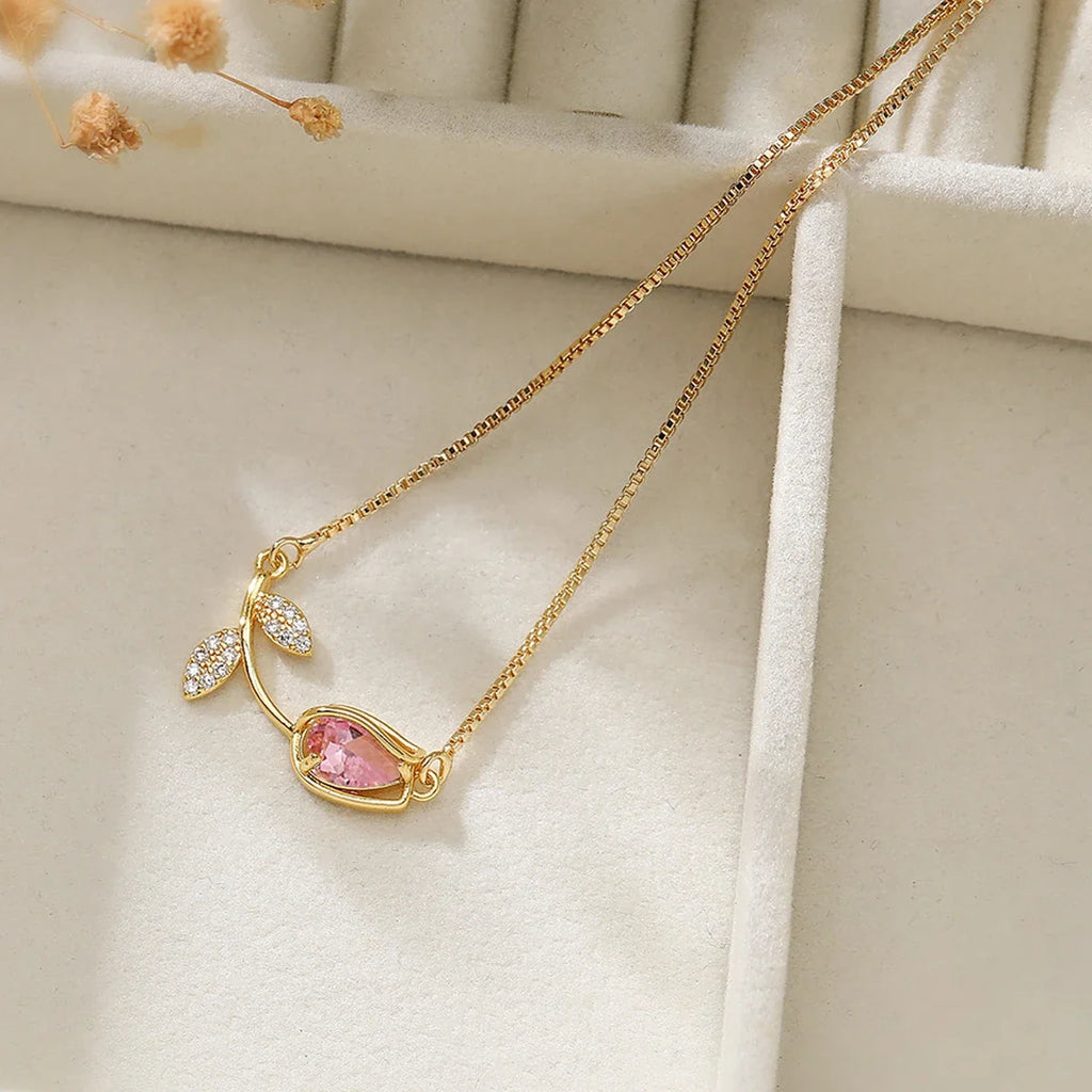 Cute Tulip Bracelet - Pink & White 🇬🇧