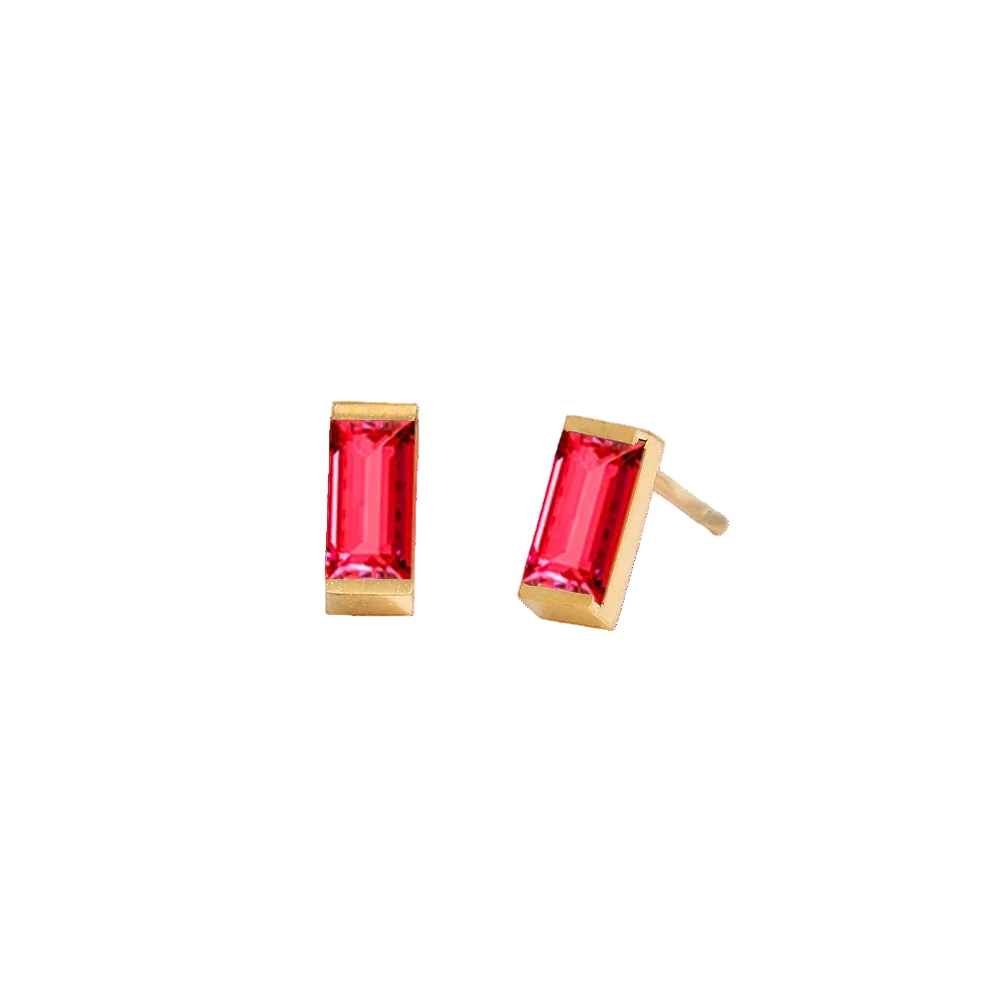 Rectangle Birthstone Earrings 🇬🇧
