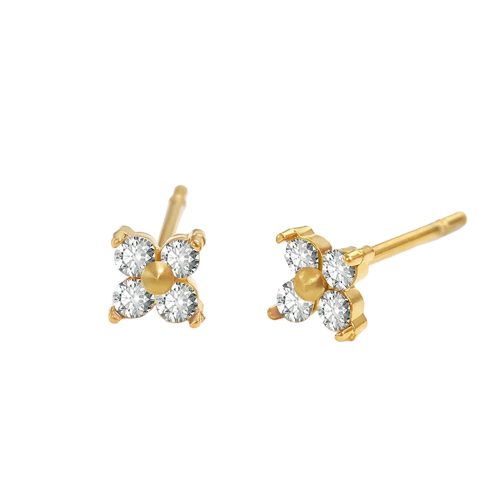 Birthstone Flower Stud Earrings 🇬🇧