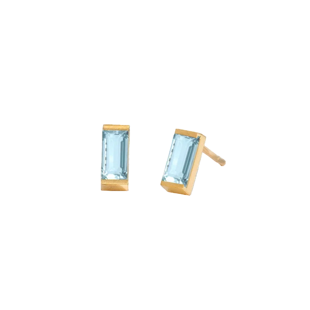 Rectangle Birthstone Earrings 🇬🇧