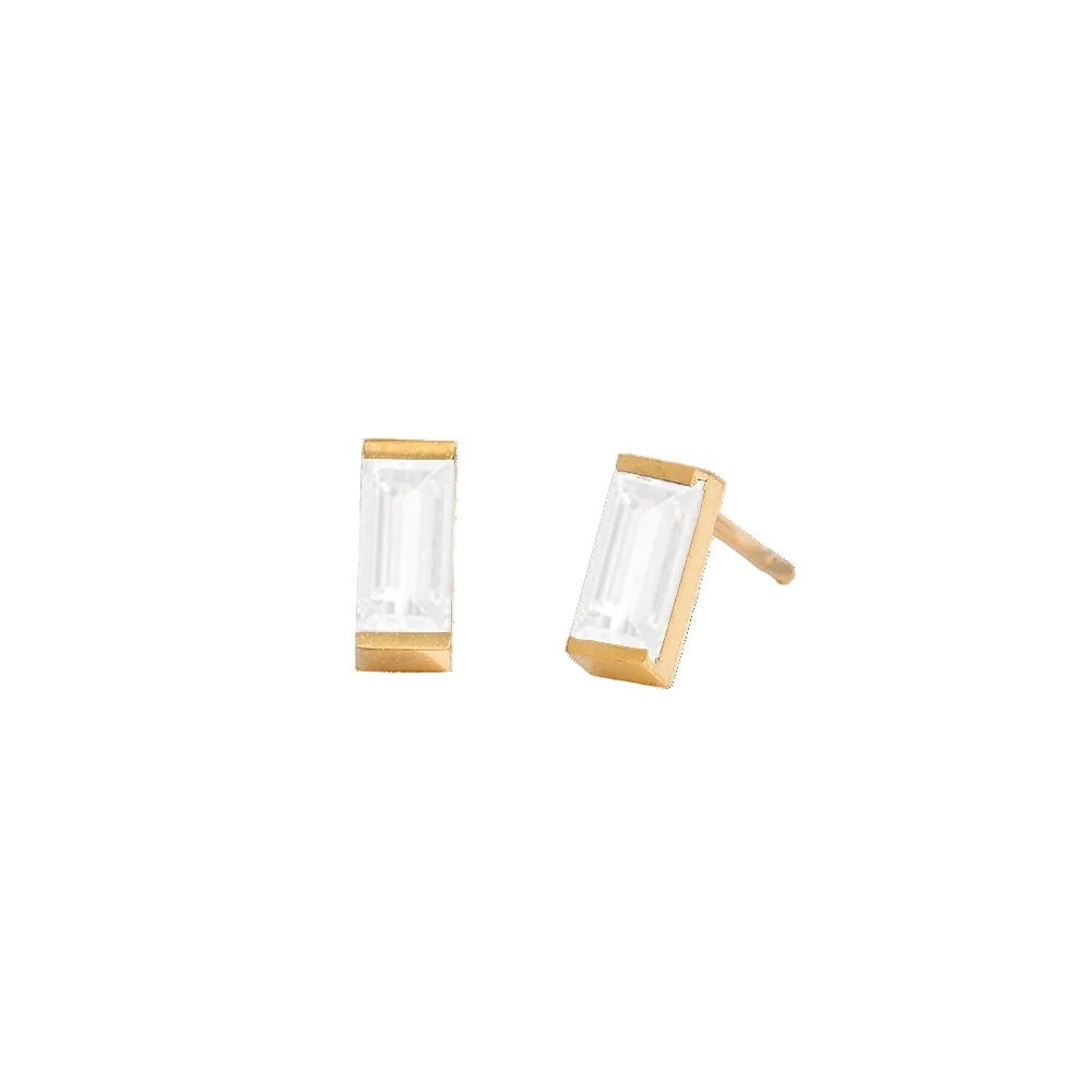 Rectangle Birthstone Earrings 🇬🇧