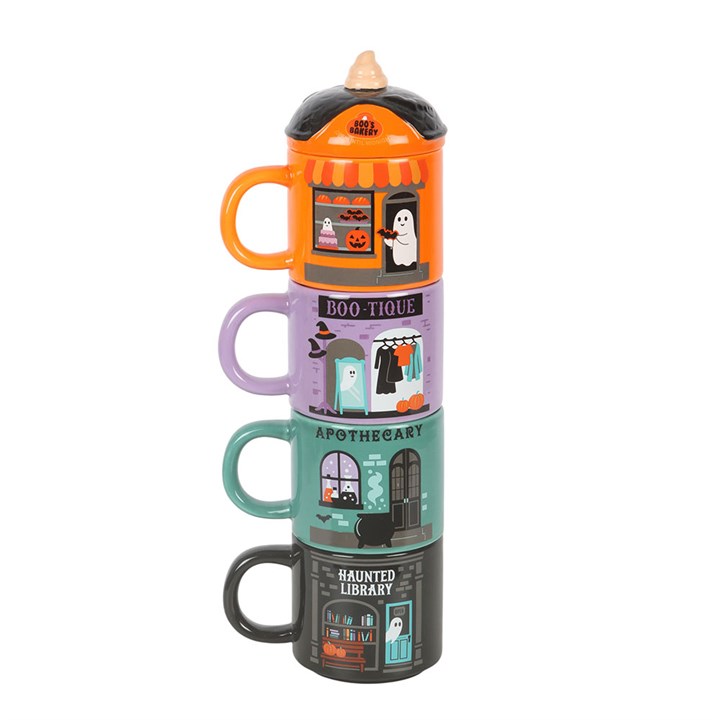 Spooky Street Stacking Mug Set 🇬🇧