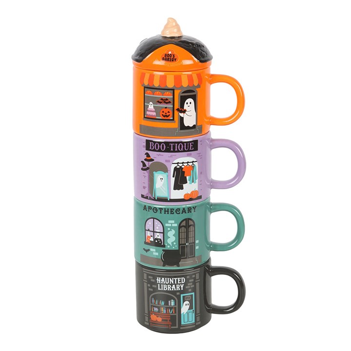 Spooky Street Stacking Mug Set 🇬🇧