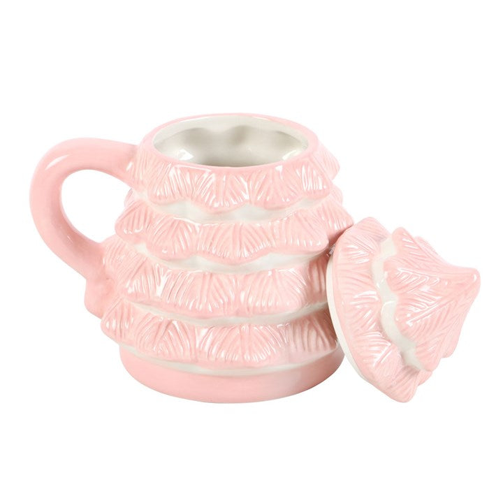 Pink Christmas Tree Shaped Mug 🇬🇧