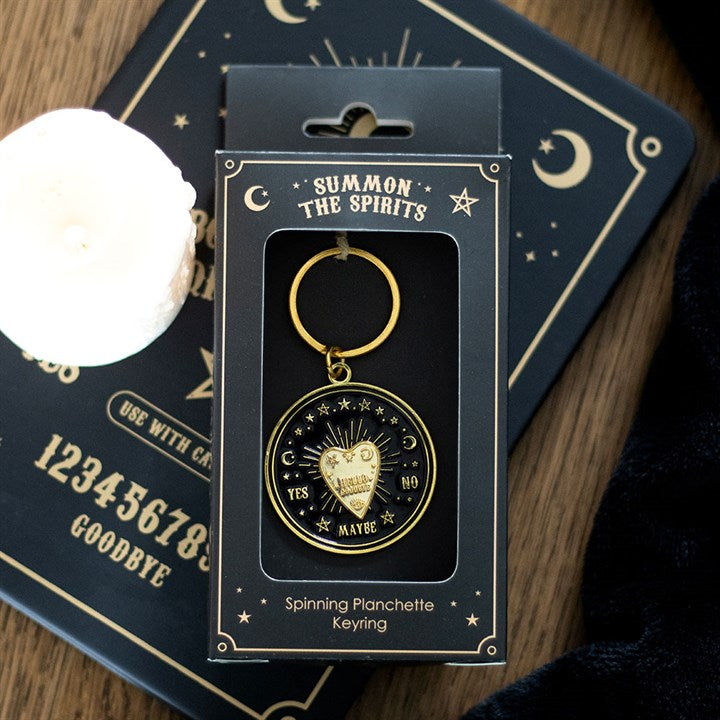 Spinning Talking Board Planchette Keyring 🇬🇧