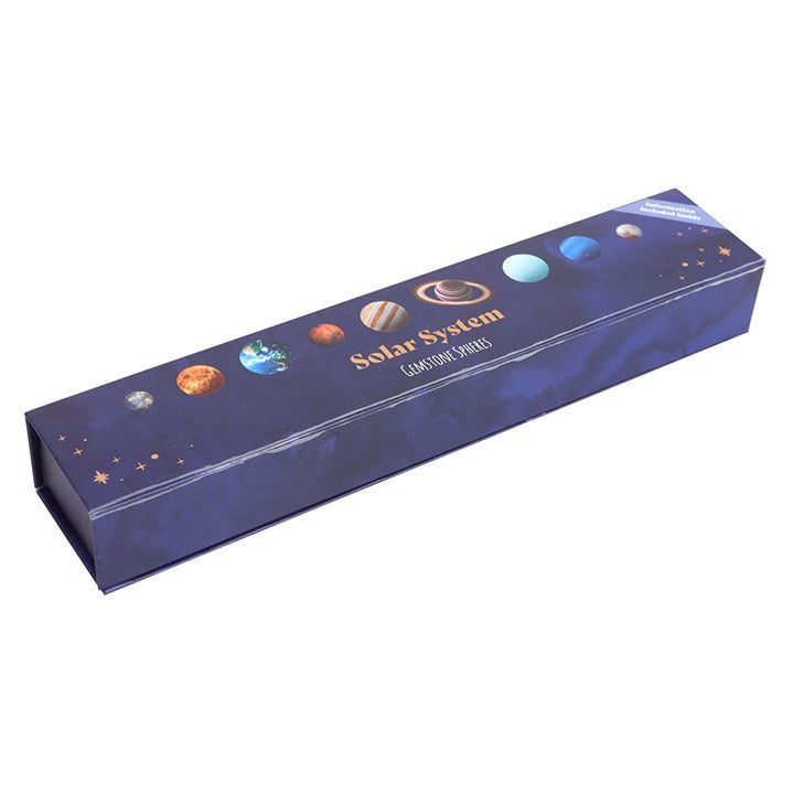 Solar System Gemstone Crystal Sphere Set 🇬🇧