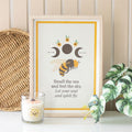 Summer Solstice Bee Framed Wall Art Print 🇬🇧