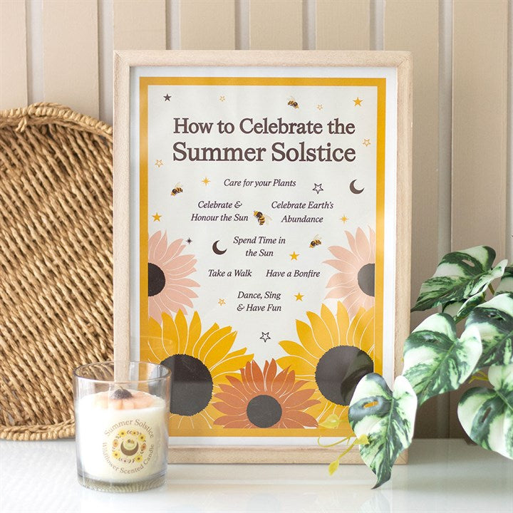 How to Celebrate the Summer Solstice Framed Wall Art Print 🇬🇧