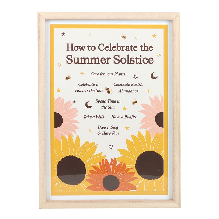 How to Celebrate the Summer Solstice Framed Wall Art Print 🇬🇧
