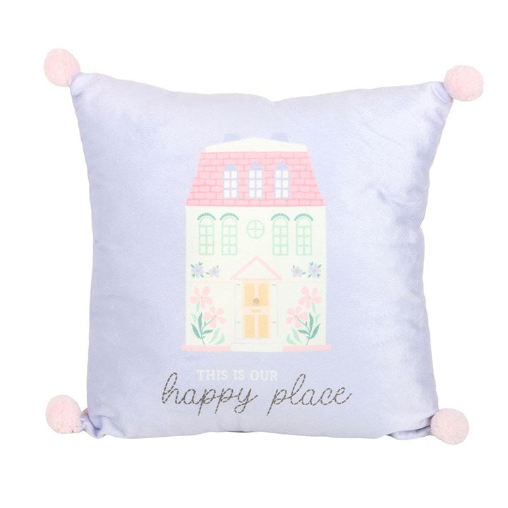 35cm Square This Is Our Happy Place Square Cushion 🇬🇧