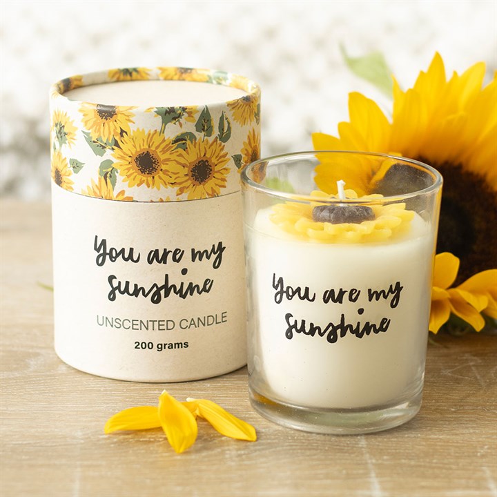 You Are My Sunshine Candle with 3D Sunflower 🇬🇧