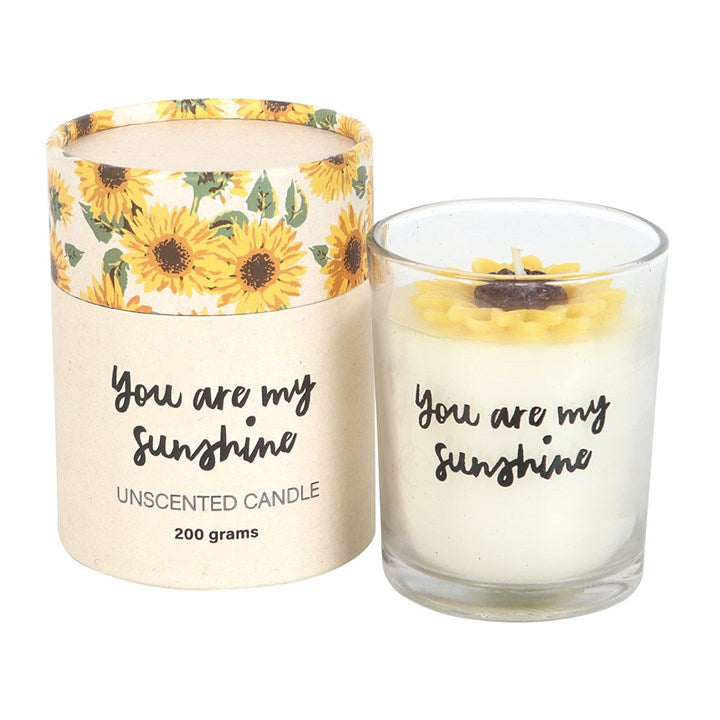 You Are My Sunshine Candle with 3D Sunflower 🇬🇧