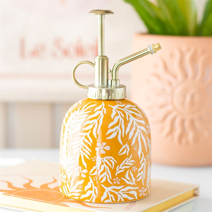 Summer Leaf Print Ceramic Plant Mister 🇬🇧