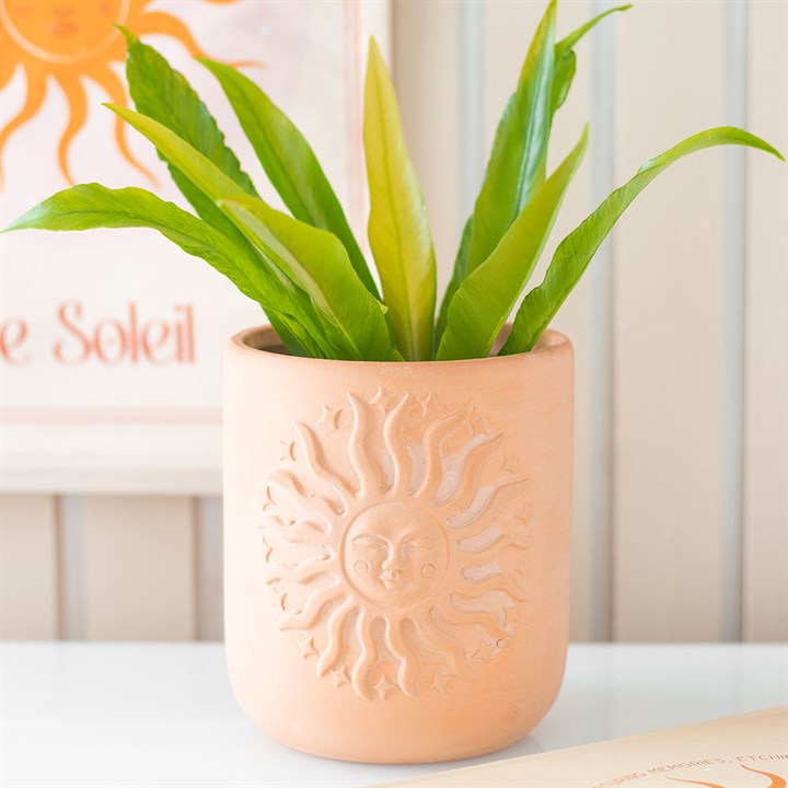 Terracotta Sun Plant Pot 🇬🇧