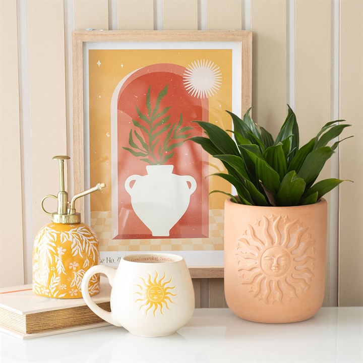 Terracotta Sun Plant Pot 🇬🇧