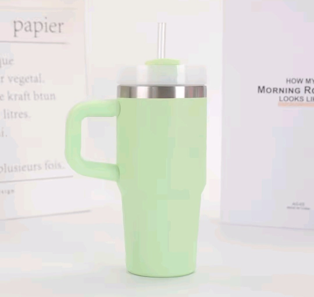 14oz Mug with handle stainless steel travel cup 🇨🇳