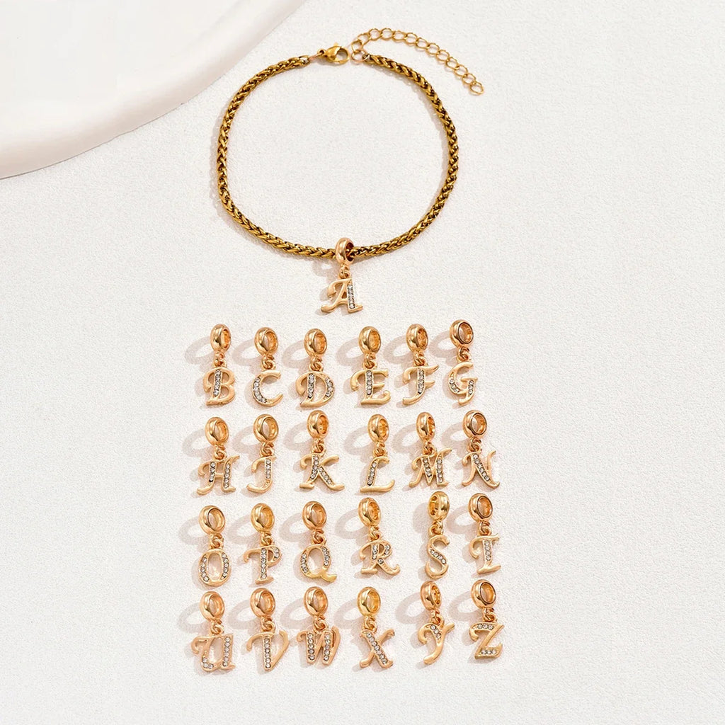 Initial Charm Bracelet – Gold & Silver 🇬🇧