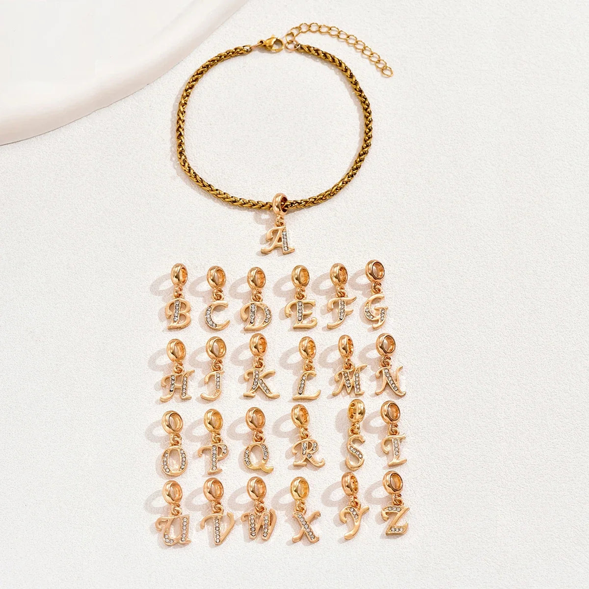 Initial Charm Bracelet – Gold & Silver 🇬🇧