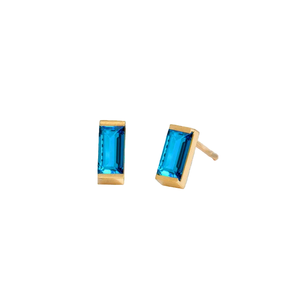 Rectangle Birthstone Earrings 🇬🇧