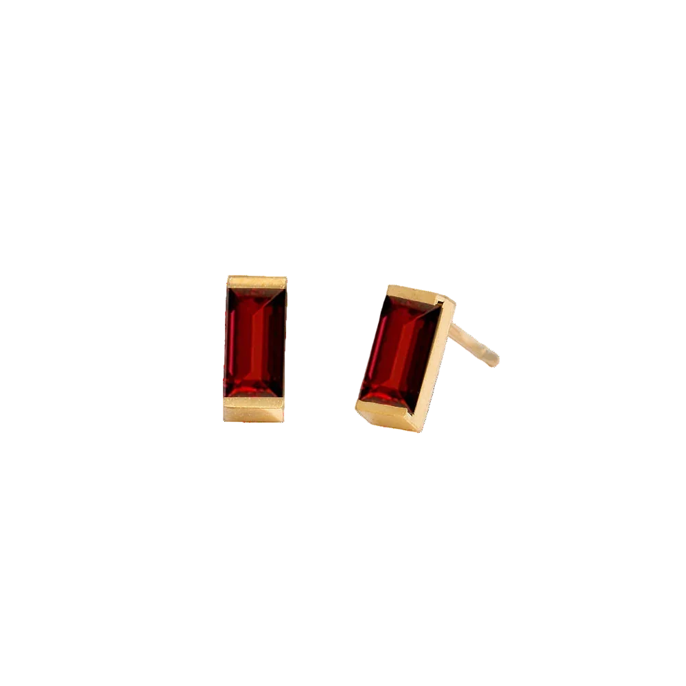 Rectangle Birthstone Earrings 🇬🇧