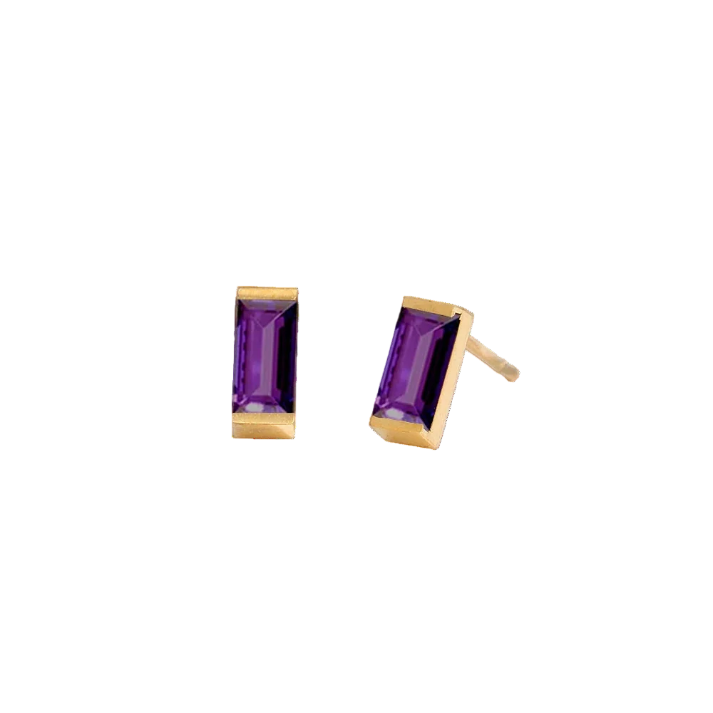 Rectangle Birthstone Earrings 🇬🇧