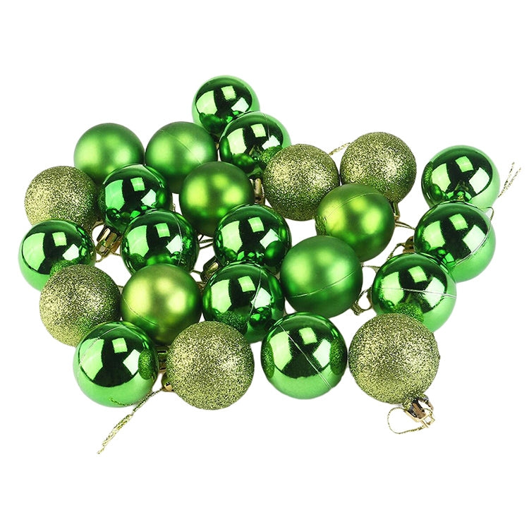 24 PCS 3cm Home Christmas Tree Decor Ball Bauble Hanging Xmas Party Ornament Decorations 🇬🇧