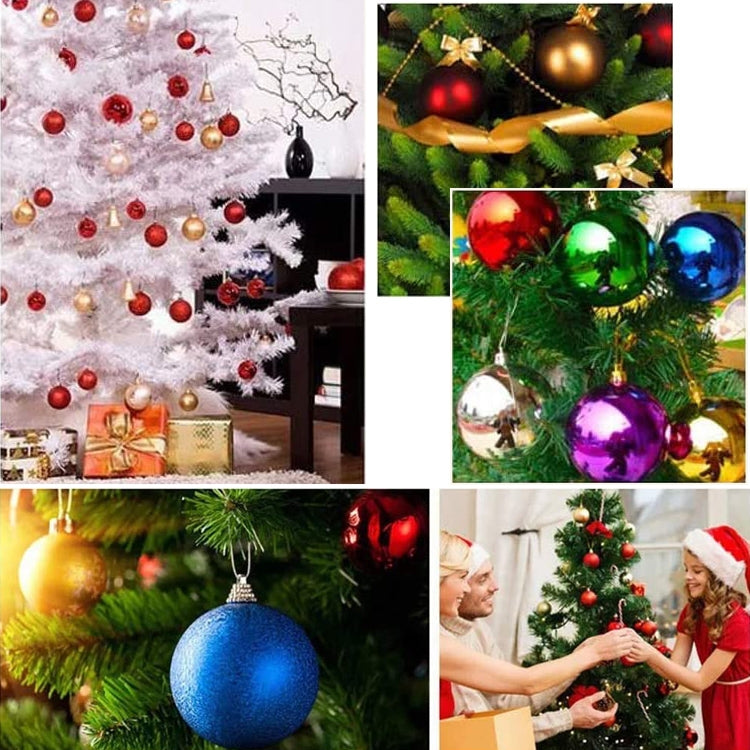 24 PCS 3cm Home Christmas Tree Decor Ball Bauble Hanging Xmas Party Ornament Decorations 🇬🇧