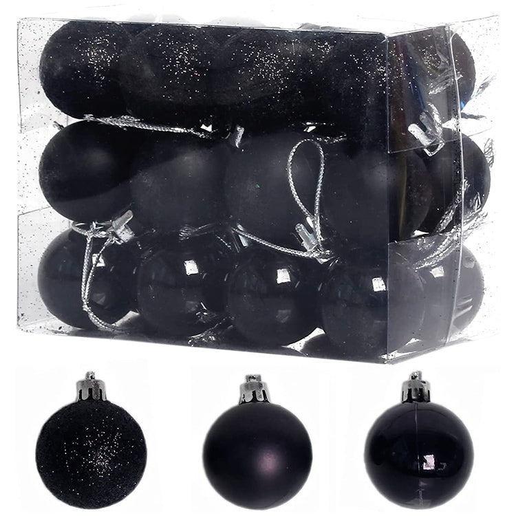 24 PCS 3cm Home Christmas Tree Decor Ball Bauble Hanging Xmas Party Ornament Decorations 🇬🇧