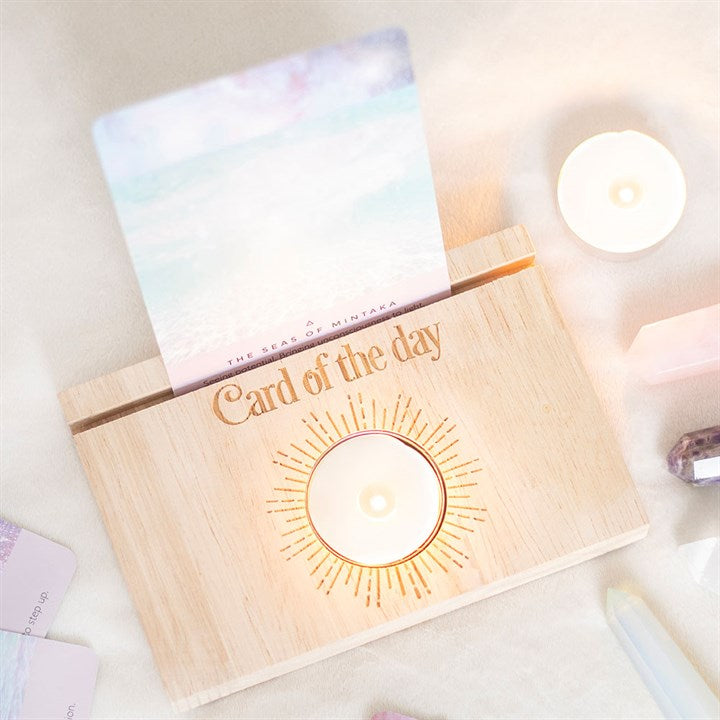 Natural Card of the Day Tarot Card Stand Tealight Holder 🇬🇧