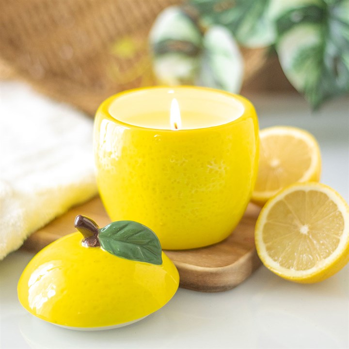 Lemon Shaped Candle Jar 🇬🇧
