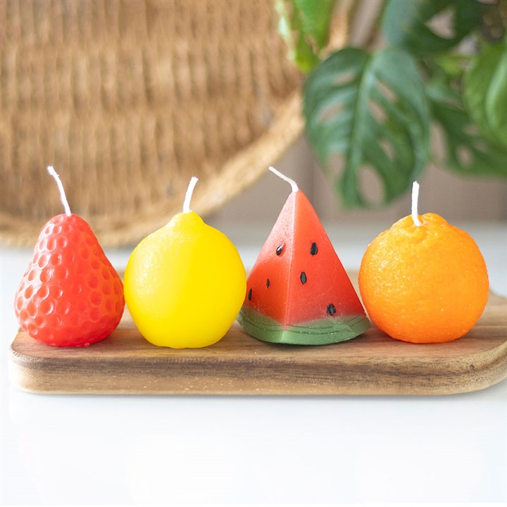 Set of 4 Fruit Shaped Candles 🇬🇧
