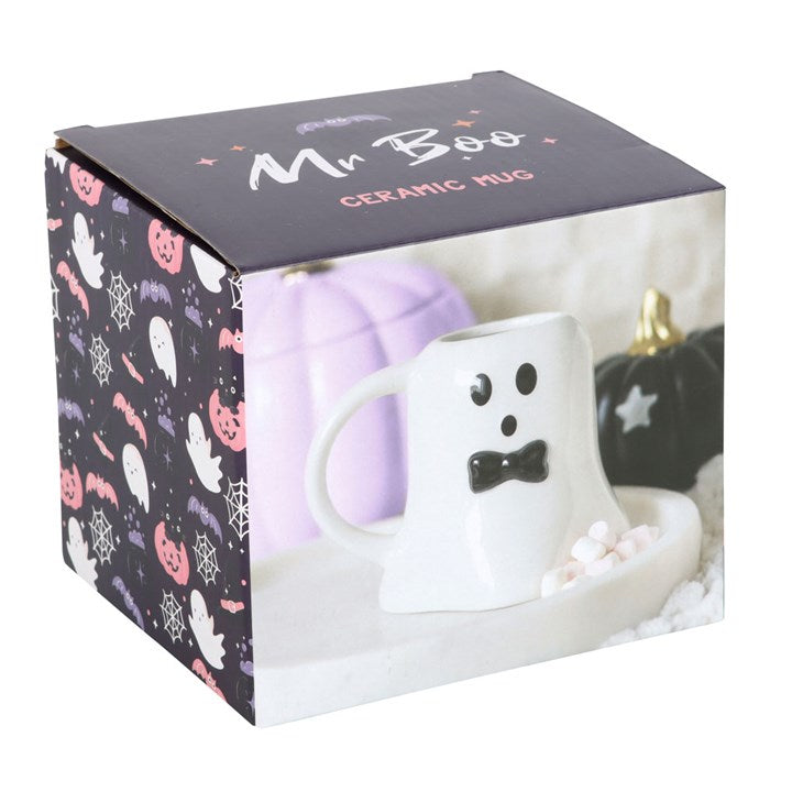 Mr Boo Ghost Shaped Mug with Bow Tie 🇬🇧