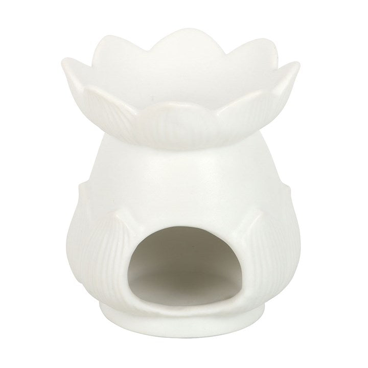 White Lotus Flower Oil Burner 🇬🇧