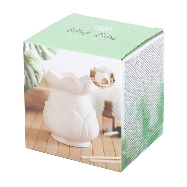 White Lotus Flower Oil Burner 🇬🇧