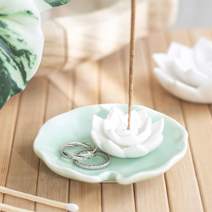 Lotus Flower Incense Stick Holder and Trinket Dish 🇬🇧.