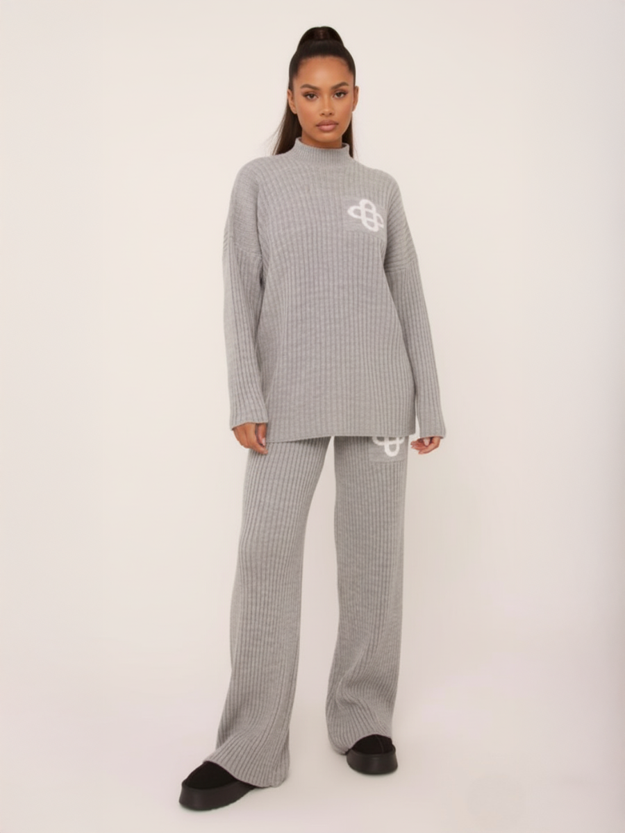 Ribbed Knit Loungewear Set 🇬🇧