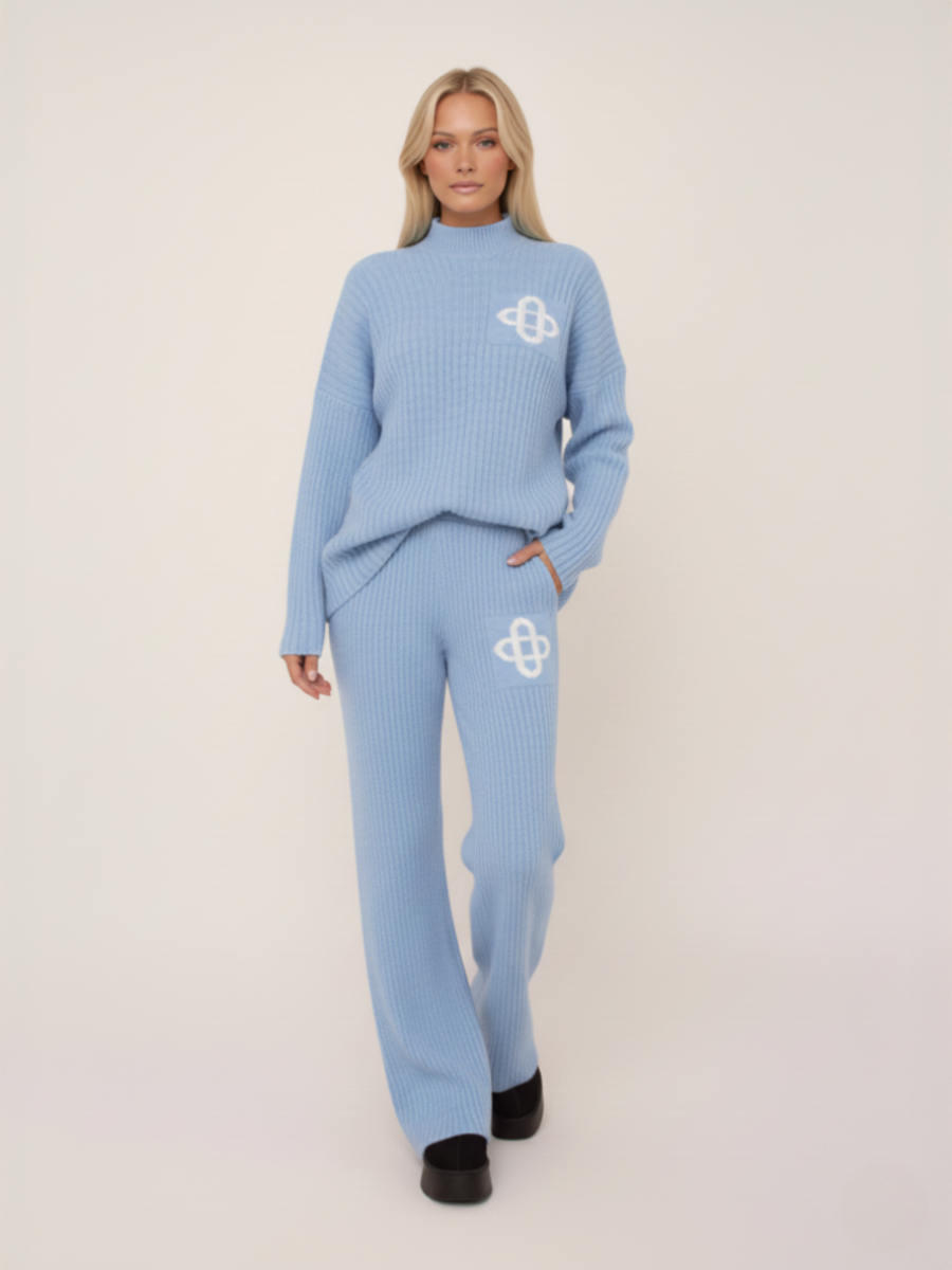 Ribbed Knit Loungewear Set 🇬🇧
