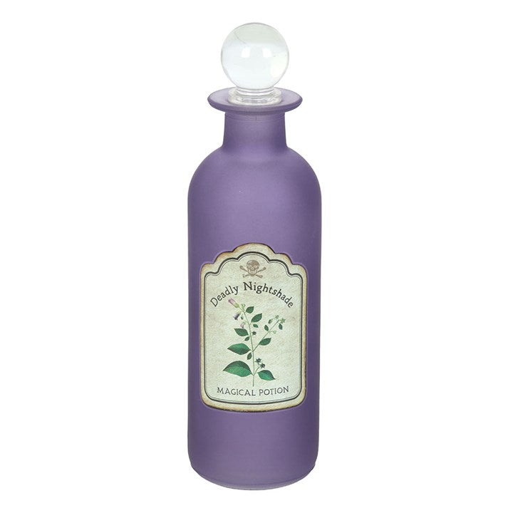 Deadly Nightshade Decorative Glass Potion Bottle 🇬🇧