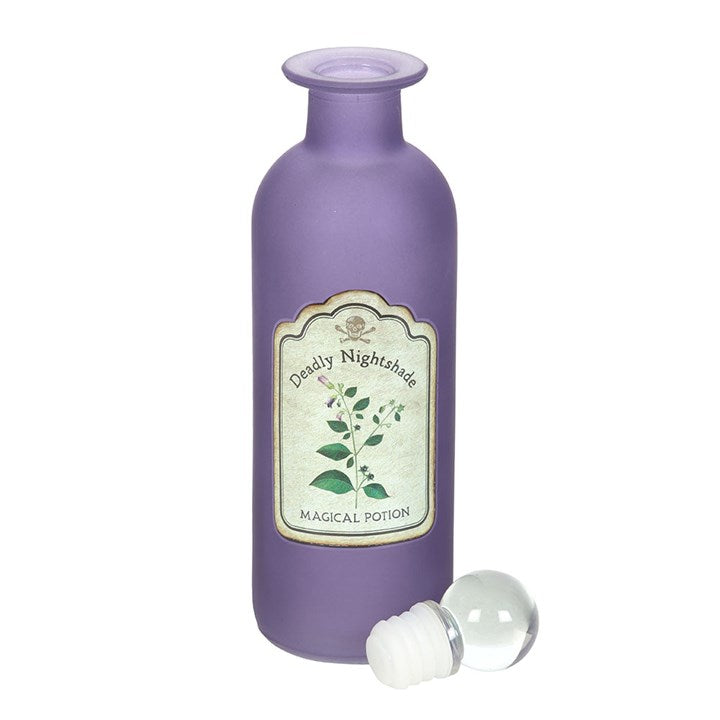 Deadly Nightshade Decorative Glass Potion Bottle 🇬🇧