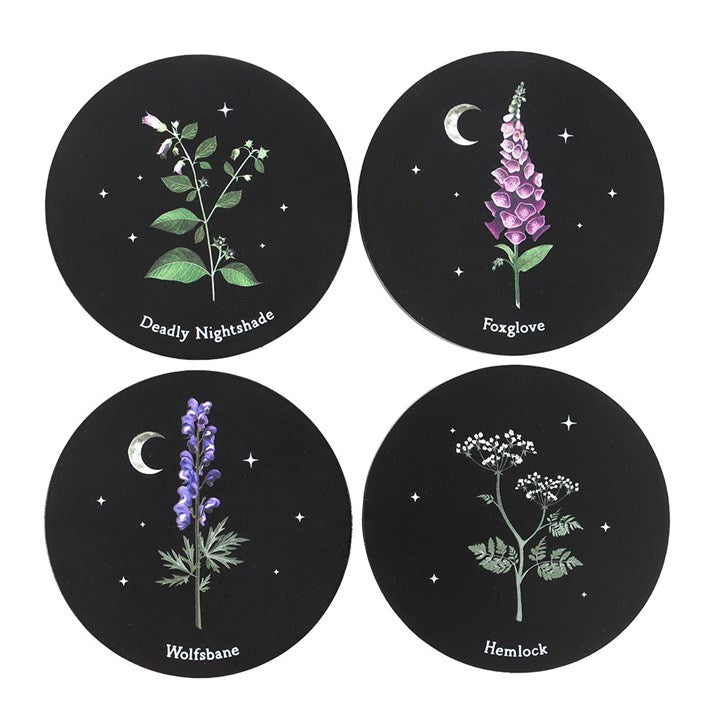 Poisonous Plants Coaster Set 🇬🇧