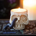Skull Tealight Holder with Snake 🇬🇧
