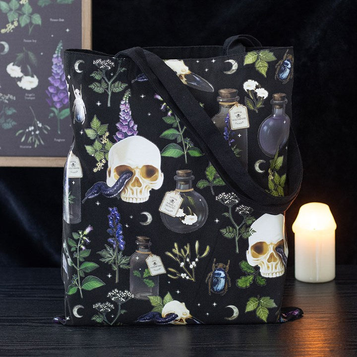 Venom & Vines Print Polycotton Tote Bag 🇬🇧