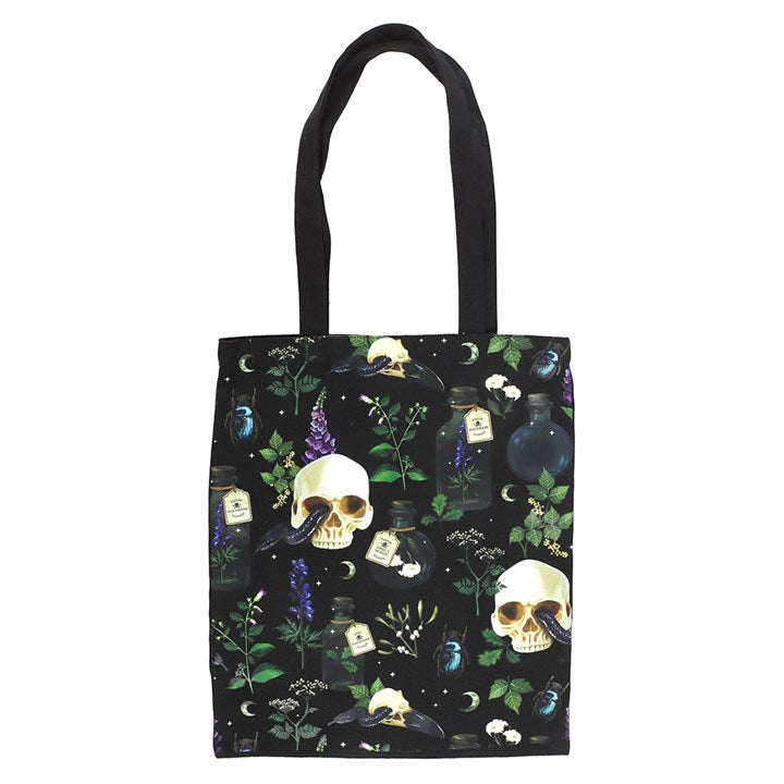 Venom & Vines Print Polycotton Tote Bag 🇬🇧